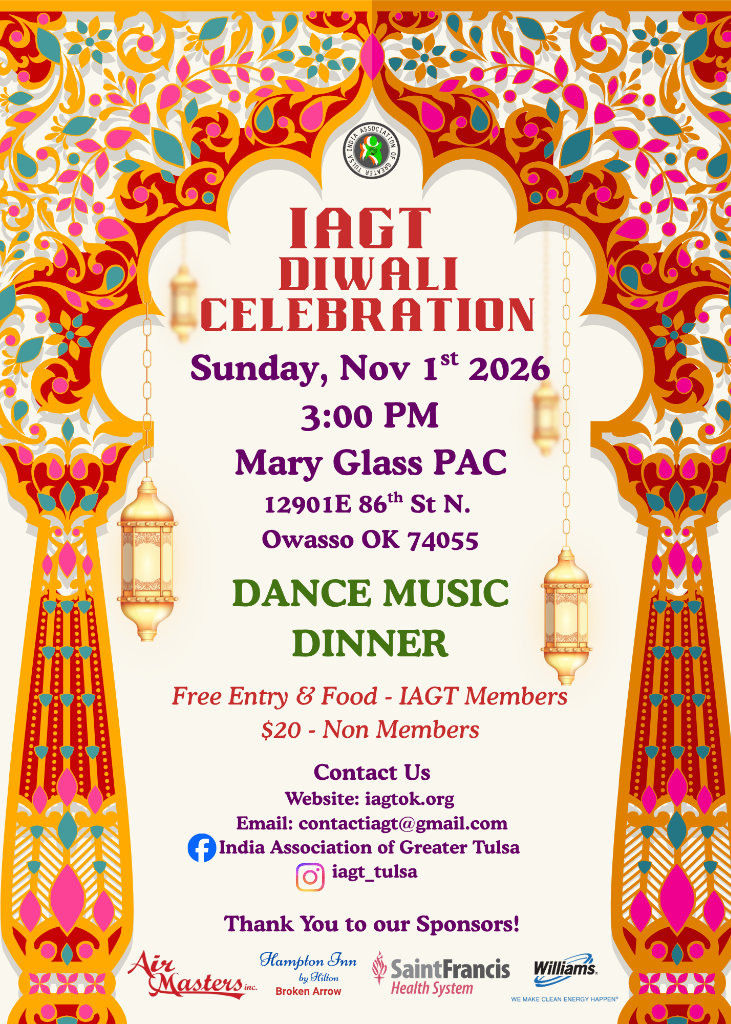 IAGT Diwali Celebration 2026 Poster